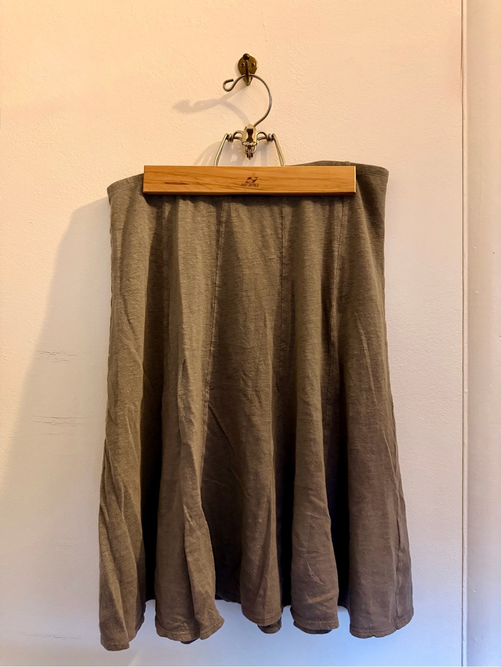 Eileen Fisher Olive Circle Skirt